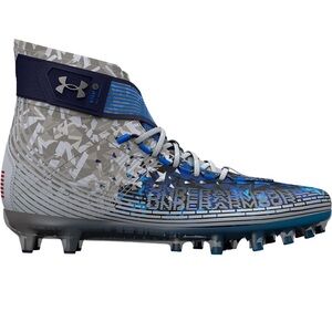 Under Armour men’s Highlight MC LE Football Cleats $139 MSRP White/Red/Royal